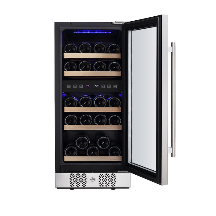 Empava 15 Inch Dual Zone Small  Wine Fridge EMPV-WC02D