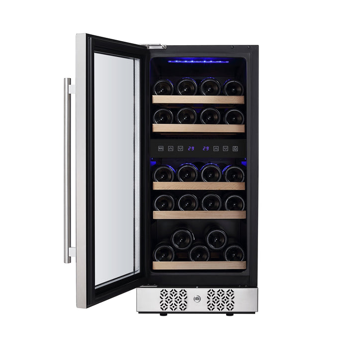 Empava 15 Inch Dual Zone Small  Wine Fridge EMPV-WC02D