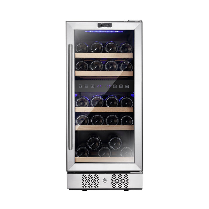 Empava 15 Inch Dual Zone Small  Wine Fridge EMPV-WC02D