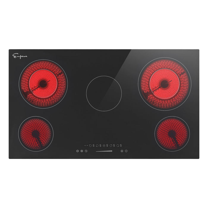 Empava 36 Inch Black Electric Radiant Cooktop EMPV-36REC14