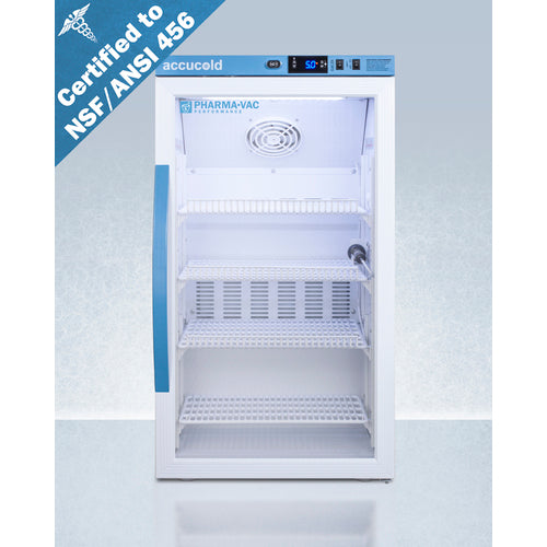 Summit 3 Cu.Ft. Counter Height Vaccine Refrigerator, Certified to NSF/ANSI 456 Vaccine Storage Standard ARG3PV456