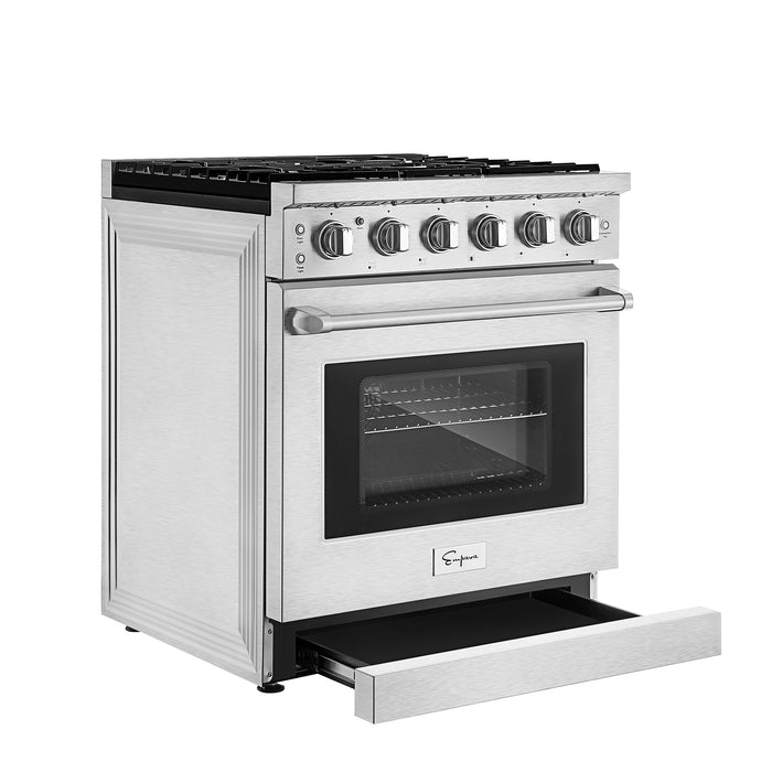 Empava 30 In. Pro-Style Slide-in Single Oven Gas Range EMPV-30GR10