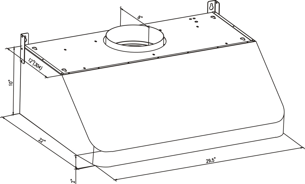 Empava 30 in. Ducted 500 CFM Under Cabinet Range Hood EMPV-30RH01