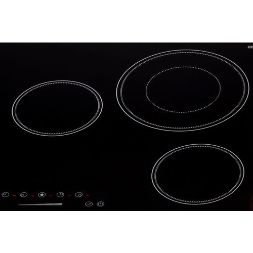 Summit 30" Wide 208-240V 5-Burner Radiant Cooktop CR5B30T7B