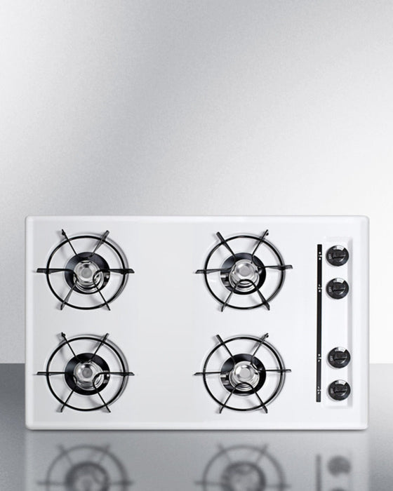 Summit 30" Wide 4-Burner Gas Cooktop WNL053