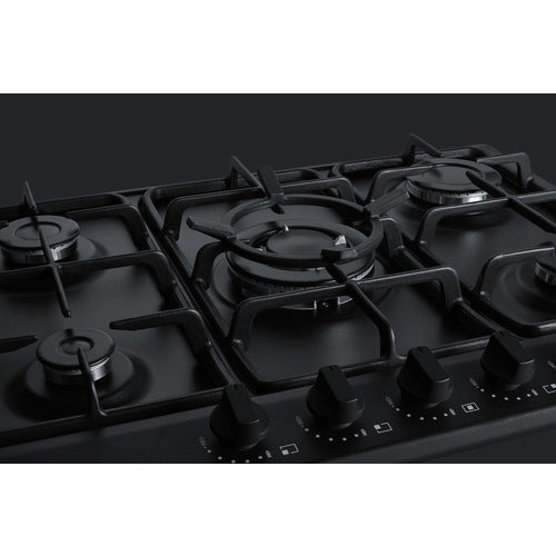 Summit 30" Wide 5-Burner Gas Cooktop GC5272BTK30