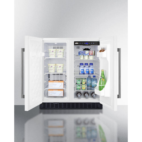 Summit 30" Wide Built-In Refrigerator-Freezer FFRF3075W