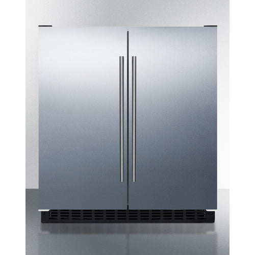 Summit 30" Wide Built-In Refrigerator-Freezer FFRF3075WSS