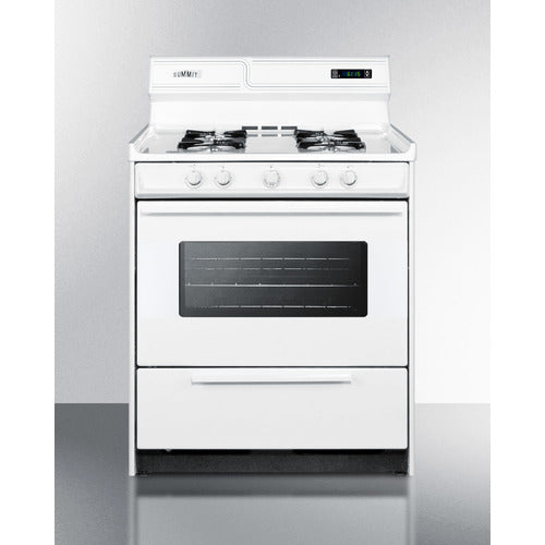 Summit 30" Wide Gas Range WNM2307KW