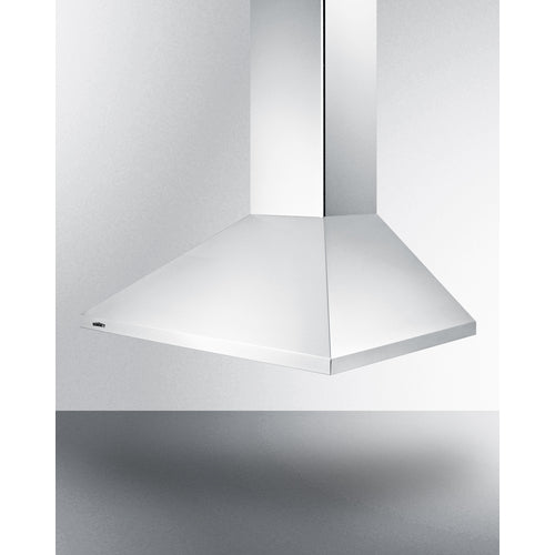 Summit 30" Wide Wall-Mounted Range Hood, ADA-Compliant SEH1530SSADA