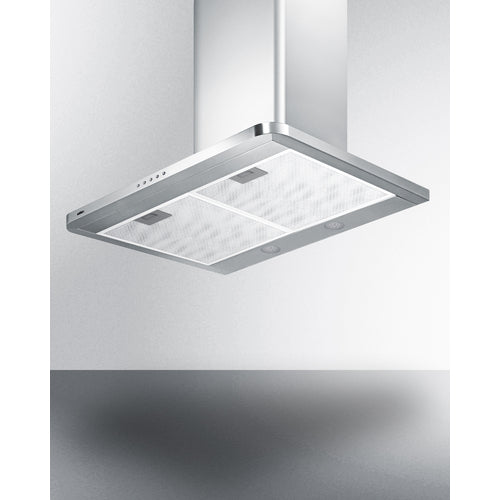 Summit 30" Wide Wall-Mounted Range Hood, ADA-Compliant SEH3630SSADA