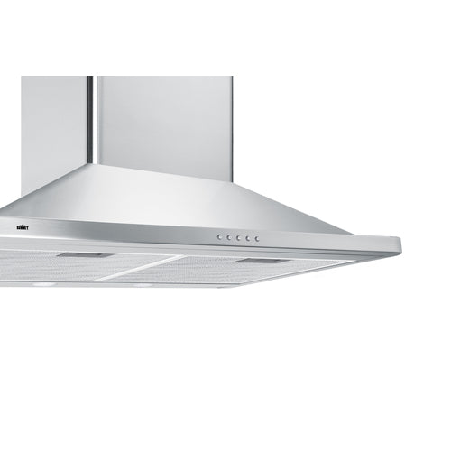 Summit 30" Wide Wall-Mounted Range Hood, ADA-Compliant SEH3630SSADA