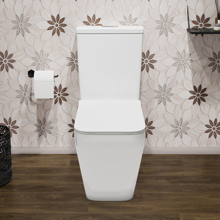 Swiss Madison Rivoli Two-Piece Square Toilet Dual-Flush 1.1/1.6 gpf