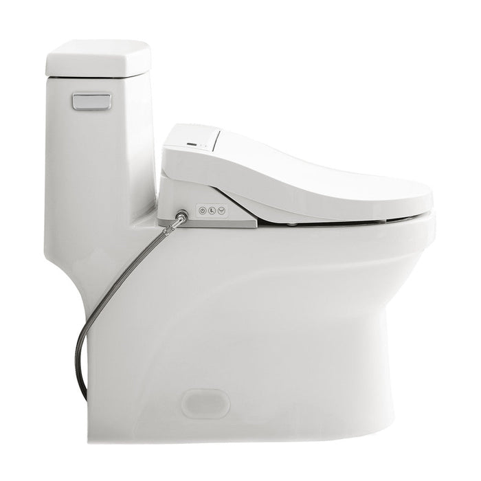 Swiss Madison Virage One-Piece Toilet with Vivante Smart Seat Left Side Flush Handle 1.28 gpf