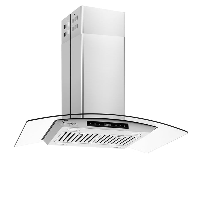 Empava 36 in. 400 CFM Kitchen Island Wall Mount Ducted Range Hood EMPV-36RH09