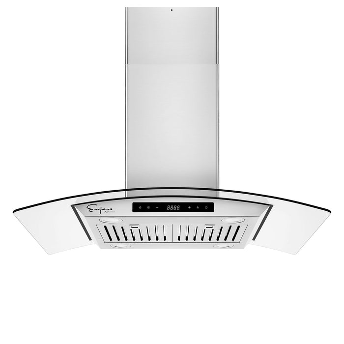 Empava 36 in. 400 CFM Kitchen Island Wall Mount Ducted Range Hood EMPV-36RH09