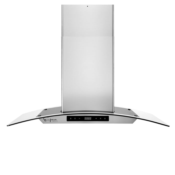 Empava 36 in. 400 CFM Kitchen Island Wall Mount Ducted Range Hood EMPV-36RH09