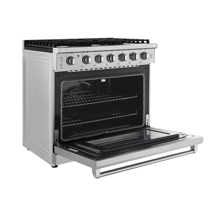 Empava 36 in. Pro-Style Slide-in Single Oven Gas Range EMPV-36GR11