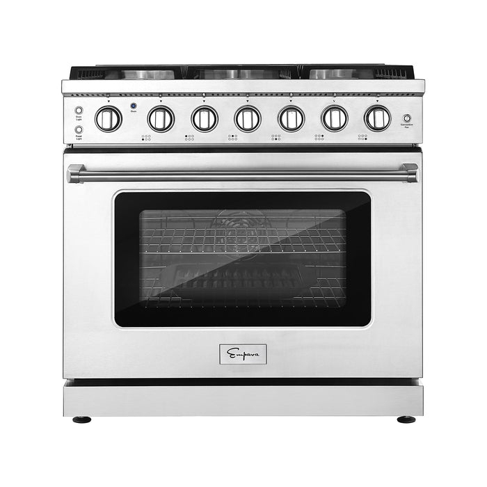 Empava 36 in. Pro-Style Slide-in Single Oven Gas Range EMPV-36GR11