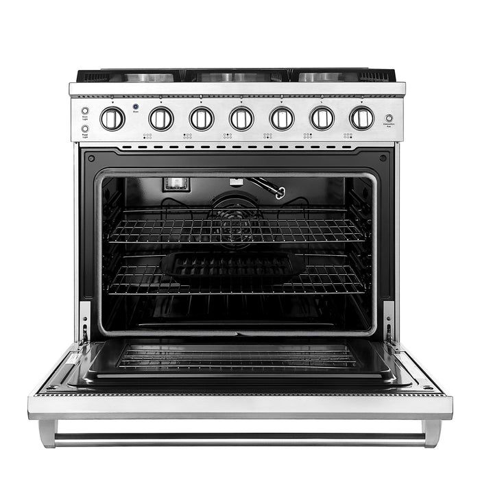 Empava 36 in. Pro-Style Slide-in Single Oven Gas Range EMPV-36GR11