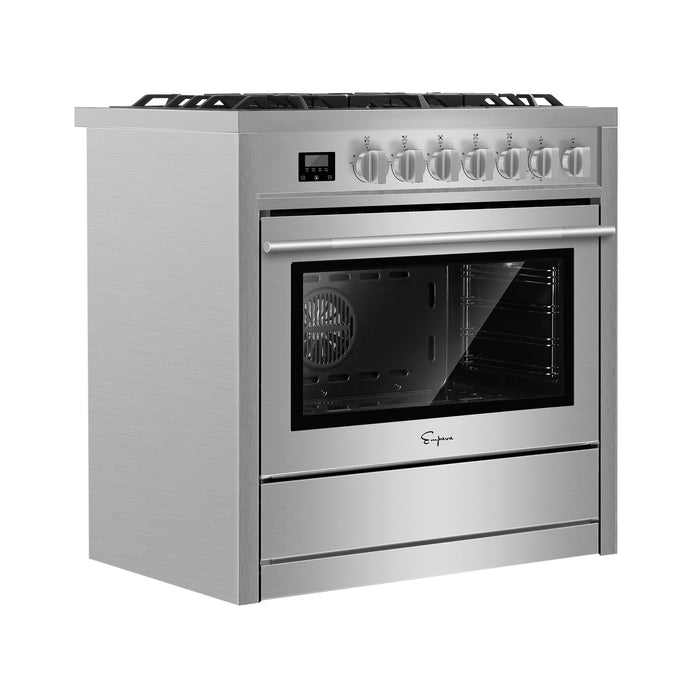 Empava 36 Inch Freestanding Range Gas Cooktop And Oven EMPV-36GR12