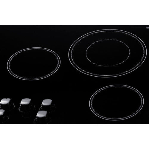 Summit 36" Wide 208-240V 5-Burner Radiant Cooktop CR5B36MB