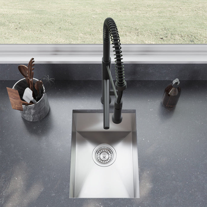 Swiss Madison Tourner 14 x 18 Stainless Steel, Single Basin, Undermount Kitchen Sink