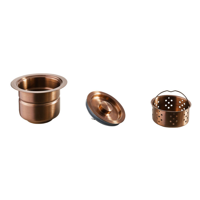 Swiss Madison 4.5" Stainless Steel Basket Drain in Rose Gold - SM-KD243RG