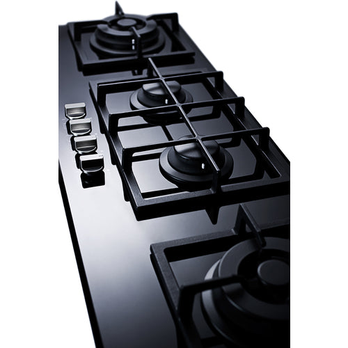 Summit 44" Wide 4-Burner Gas Cooktop GC443BGL