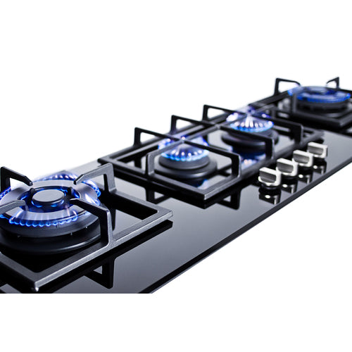 Summit 44" Wide 4-Burner Gas Cooktop GC443BGL