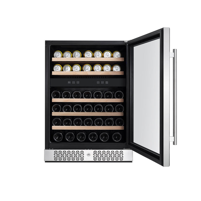 Empava 24 Inch Fridge Dual Zone Wine & Beverage Cooler EMPV-WC04D