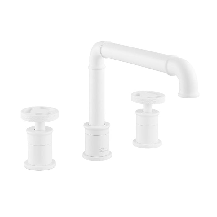 Swiss Madison Avallon 8 in. Widespread, 2-Handle Wheel, Bathroom Faucet in Matte White