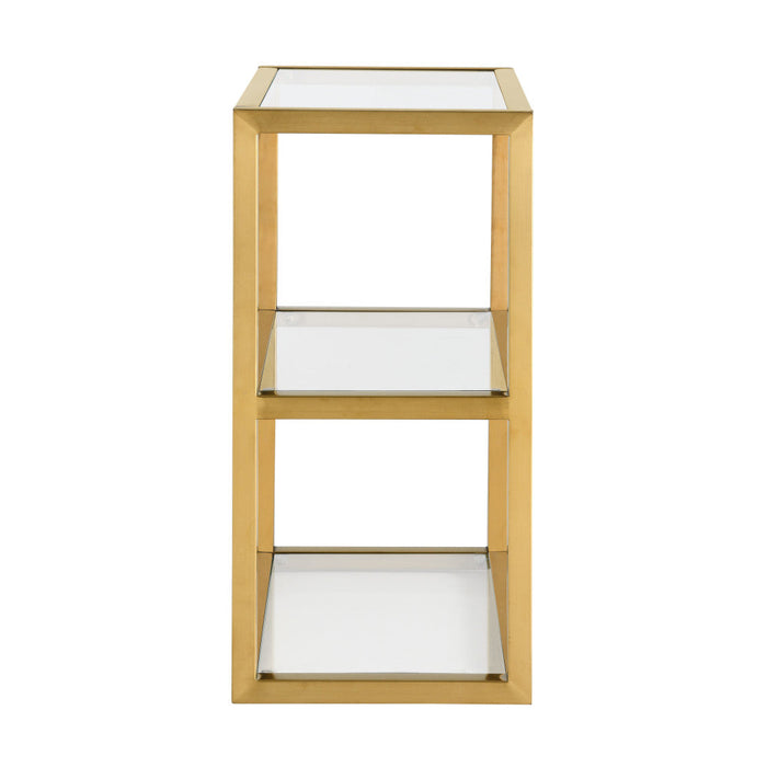 Swiss Madison Pierre 16"x20"x10" Wall-Mounted Linen Cabinet in Brushed Gold