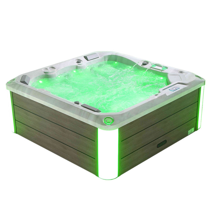 Empava Freestanding Luxury 5-Person Square Outdoor Hot Tub EMPV-SPA3528