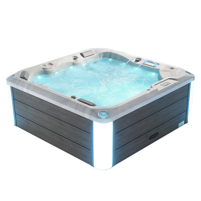 Empava Freestanding Luxury 5-Person Square Outdoor Hot Tub EMPV-SPA3528