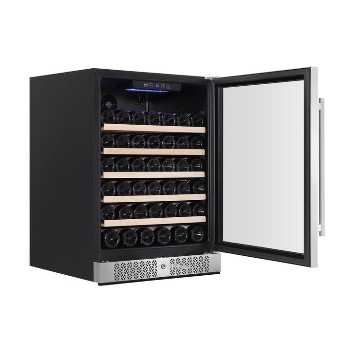 Empava 24 Inch Wine Cooler Wine Fridge 52 Bottles EMPV-WC03S