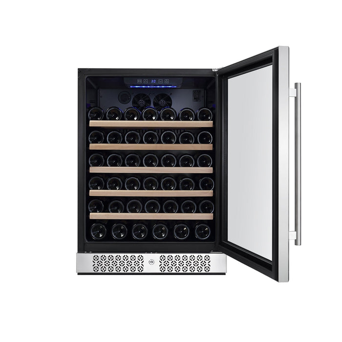 Empava 24 Inch Wine Cooler Wine Fridge 52 Bottles EMPV-WC03S