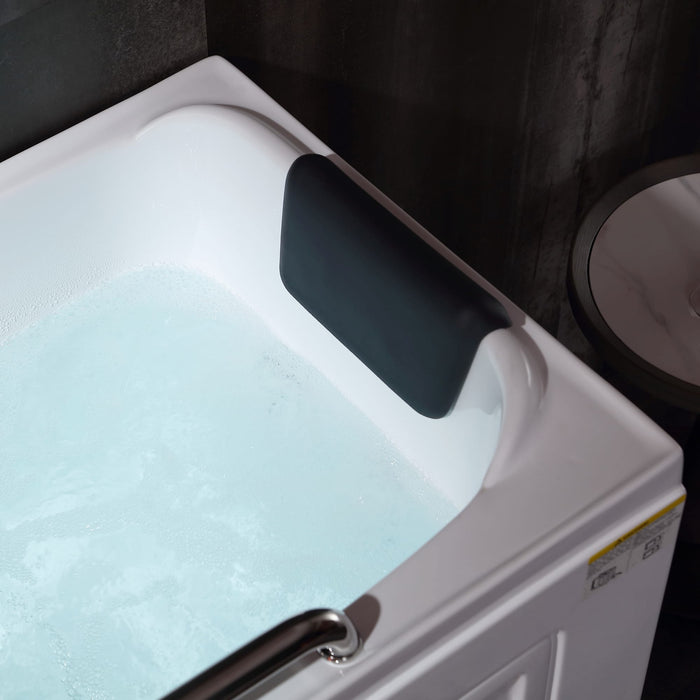 Empava 53" Freestanding Walk-in Whirlpool Bathtub with Left Drain EMPV-53WIT02