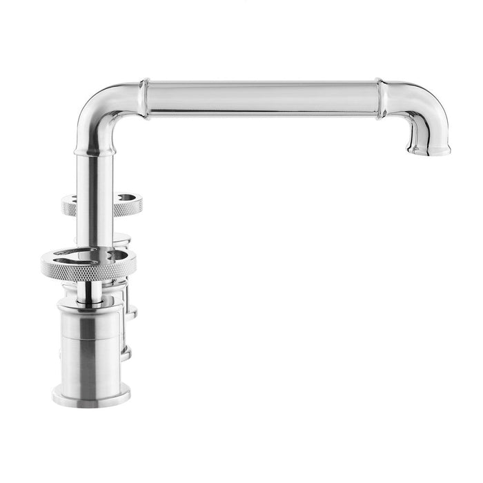 Swiss Madison Avallon 8 in. Widespread, 2-Handle Wheel, Bathroom Faucet in Chrome