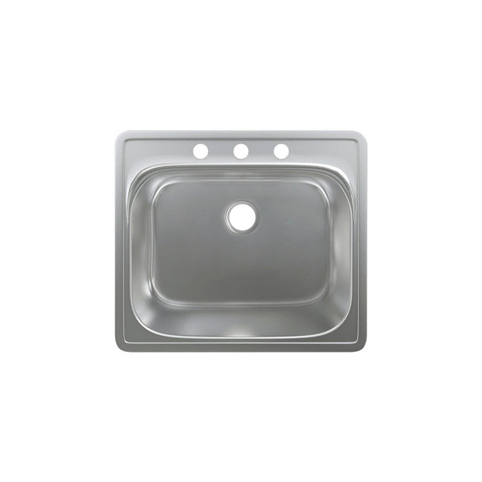 Swiss Madison Ouvert 25 x 22 Stainless Steel, Single Basin, Top Mount Kitchen Sink