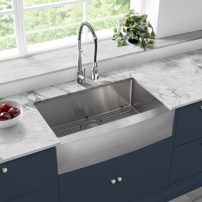 Swiss Madison Rivage 33 x 21 Stainless Steel, Single Basin, Farmhouse Kitchen Sink with Apron