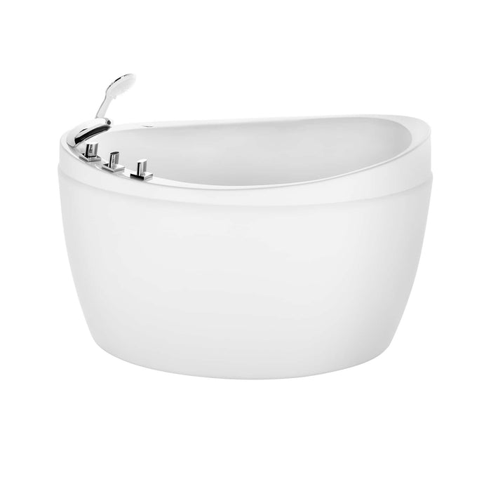 Empava 59" Freestanding Japanese-Style Soaking Tub with Reversible Drain EMPV-59FT002