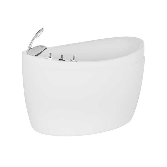 Empava 59" Freestanding Japanese-Style Soaking Tub with Reversible Drain EMPV-59FT002