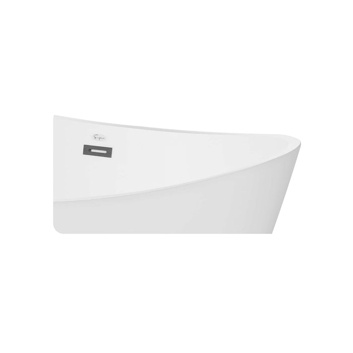 Empava 59" Freestanding Soaking Tub with Center Drain EMPV-59FT1518