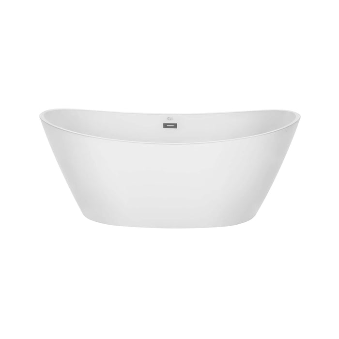 Empava 59" Freestanding Soaking Tub with Center Drain EMPV-59FT1518