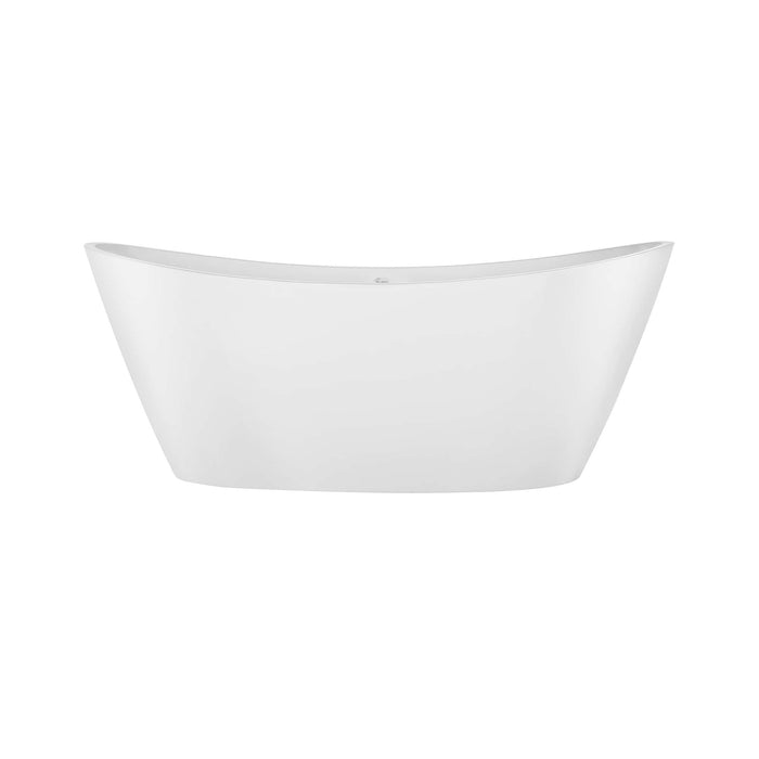 Empava 59" Freestanding Soaking Tub with Center Drain EMPV-59FT1518