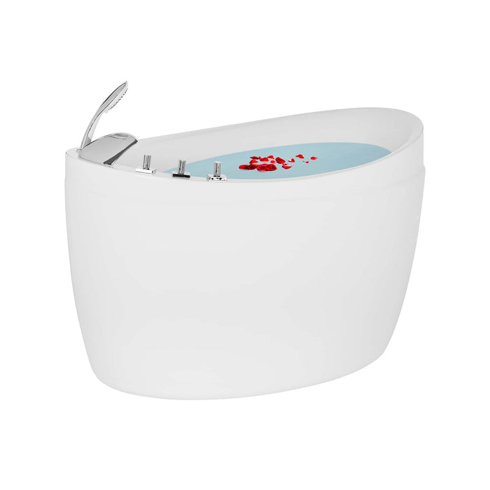 Empava 59" Freestanding Air Massage Japanese-Style Bathtub with Reversible Drain EMPV-59JT011