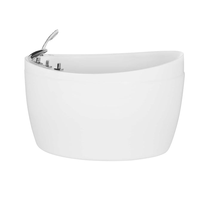 Empava 59" Freestanding Air Massage Japanese-Style Bathtub with Reversible Drain EMPV-59JT011