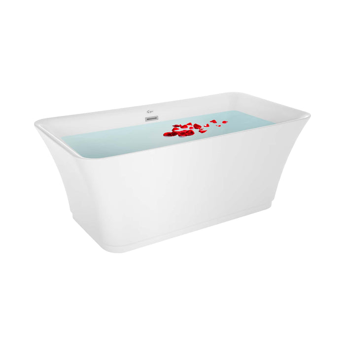 Empava 59" Freestanding Soaking Tub with Center Drain EMPV-59FT1511