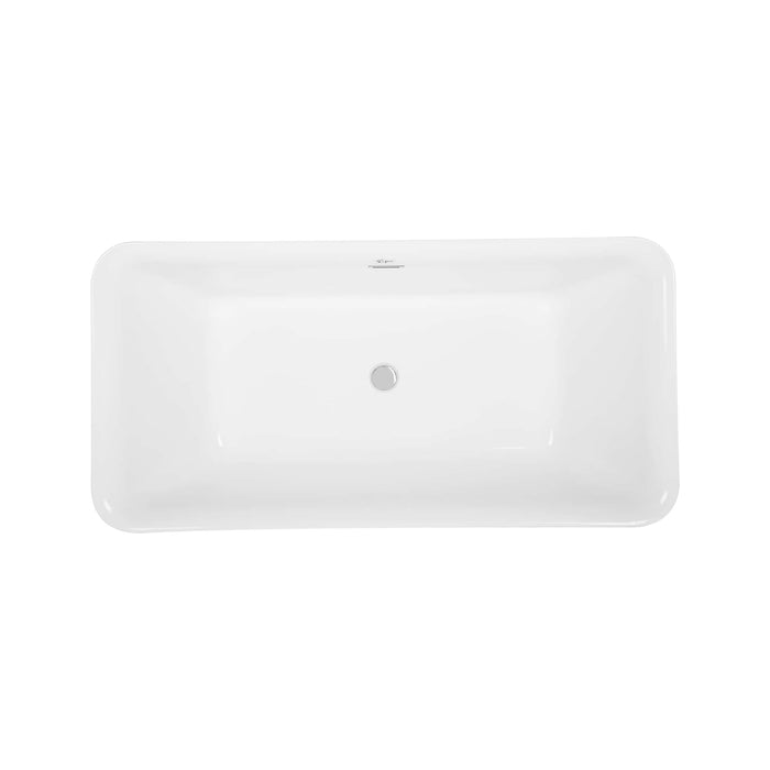 Empava 59" Freestanding Soaking Tub with Center Drain EMPV-59FT1511